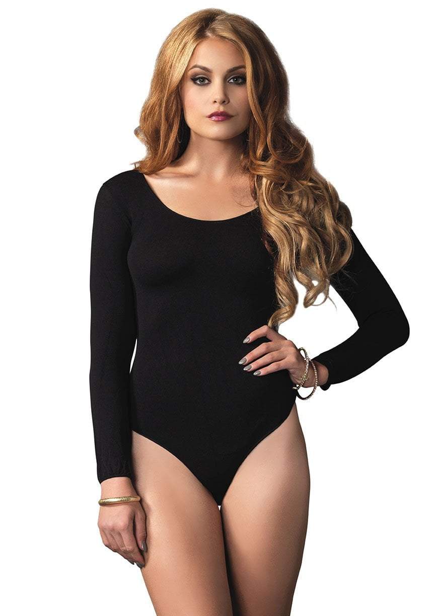 Opaque Long Sleeves Bodysuit - JJ's Party House