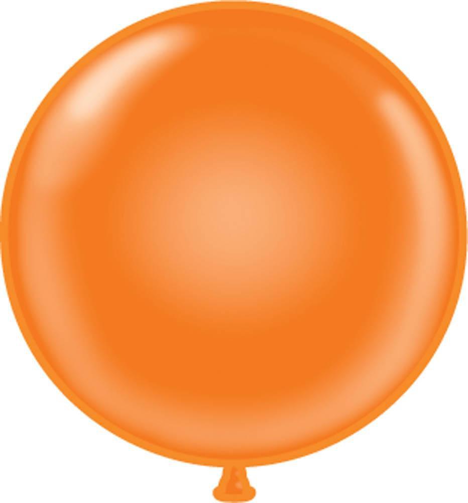 Orange 17" Tuftex Latex Balloon - JJ's Party House