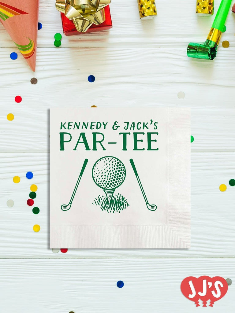 Par-Tee Golfing Birthday Personalized Napkins - JJ's Party House