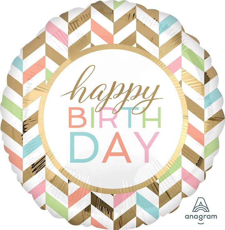 Pastel Birthday Celebration Jumbo Balloon 28" - JJ's Party House