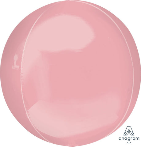 Pastel Pink Orbz Round Balloon 16