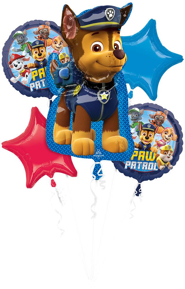 Paw Patrol Chase Balloon Bouquet - JJ's Party House: Birthday, Balloons & Custom Party Favors