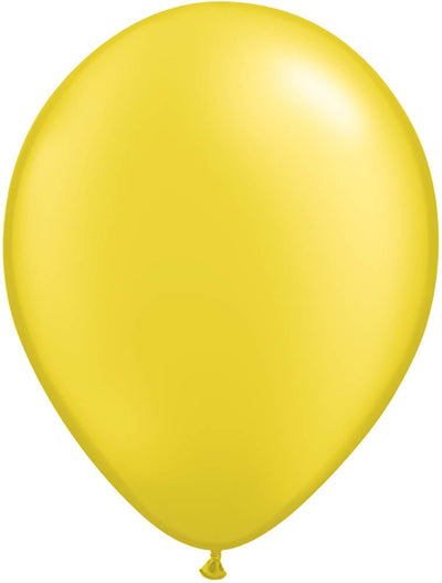 Pearlized Citrine Yellow 11'' Latex Balloon - JJ's Party House