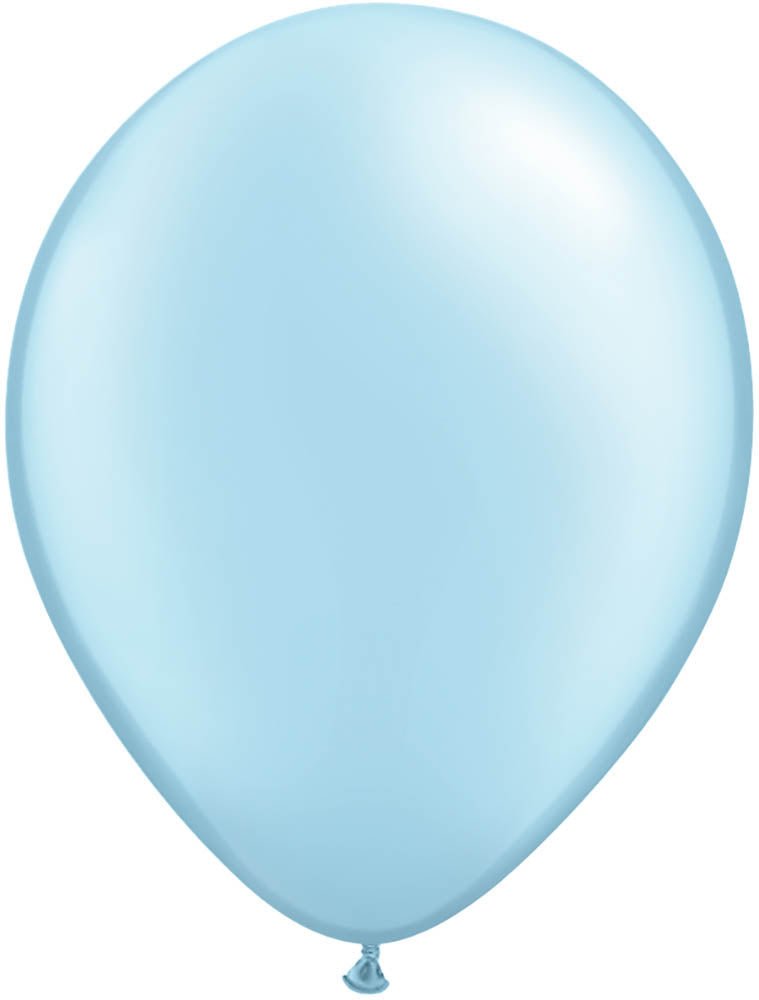 Pearlized Light Blue 11'' Latex Balloon - JJ's Party House