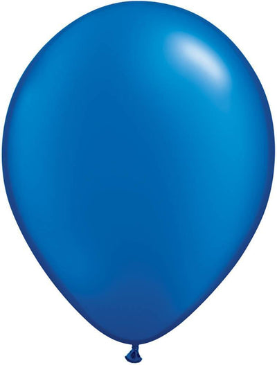 Pearlized Sapphire Blue 11'' Latex Balloon - JJ's Party House