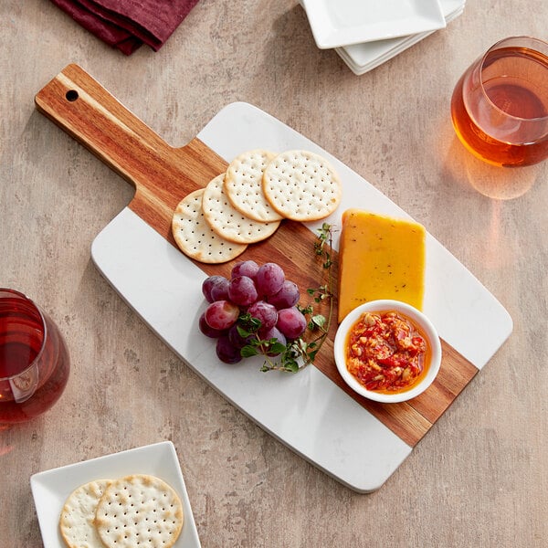 Personalized Bamboo Cutting Board Acopa Marble 15 1/2"x7 1/2" - JJ's Party House