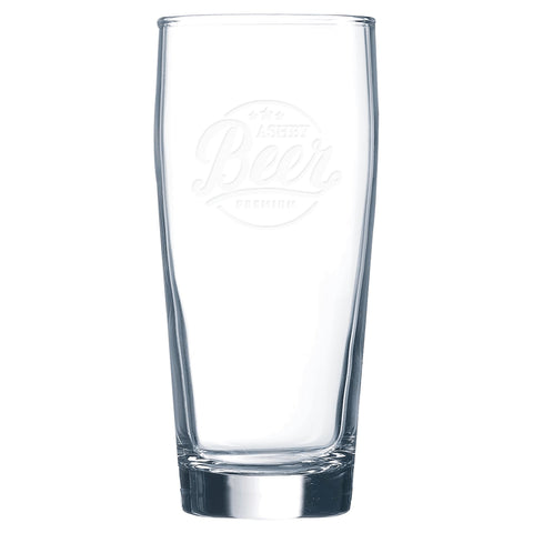 Personalized Engraved 16 oz. Willie Becher Beer Glasses - JJ's Party House