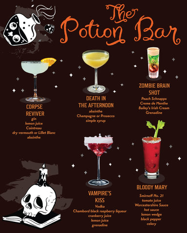 Personalized Potion Bar Halloween Drinks Sign - JJ's Party House