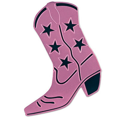 Pink Cowboy Boot Silhouette 16'' - JJ's Party House