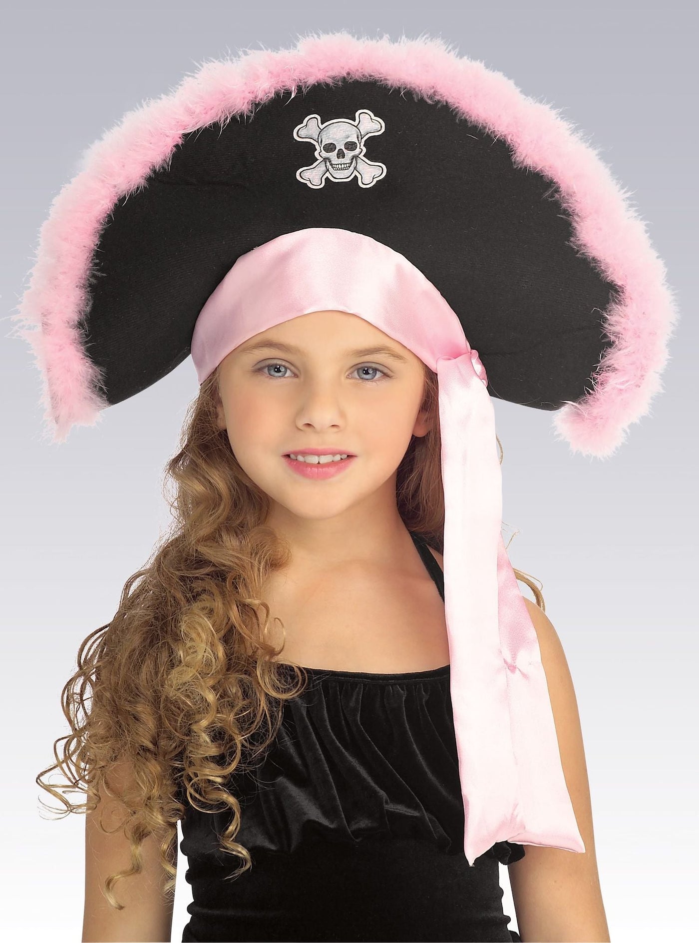 Pink Marabou Pirate Hat - JJ's Party House