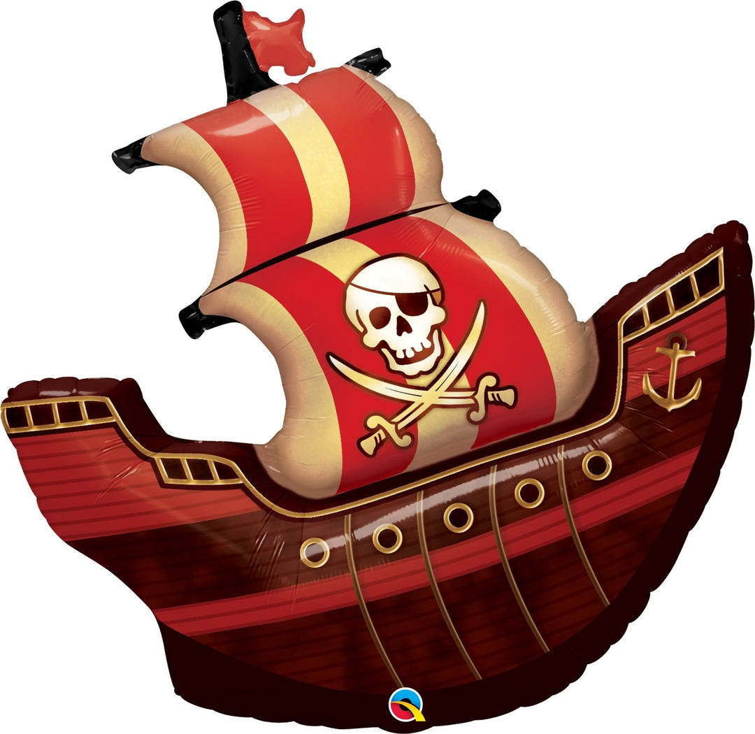 Pirate Ship Jumbo Balloon 40'' - JJ's Party House