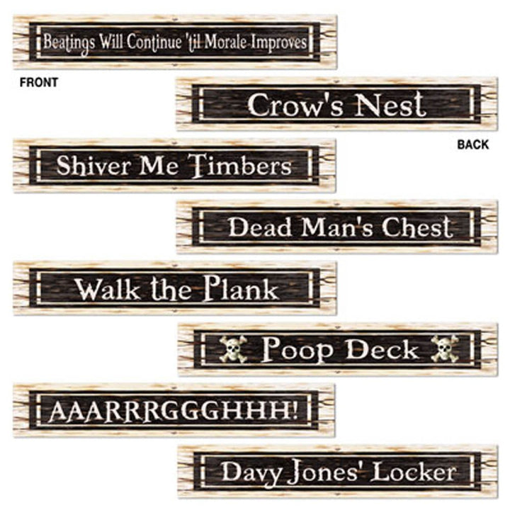 Pirate Signs 4pc - JJ's Party House