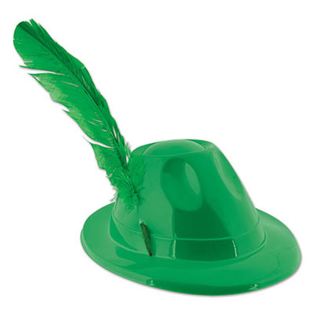 Plastic Alpine w/Feather - JJ's Party House