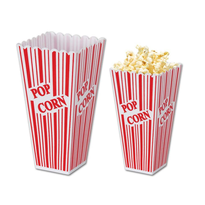 Plastic Popcorn Boxes 6ct - JJ's Party House