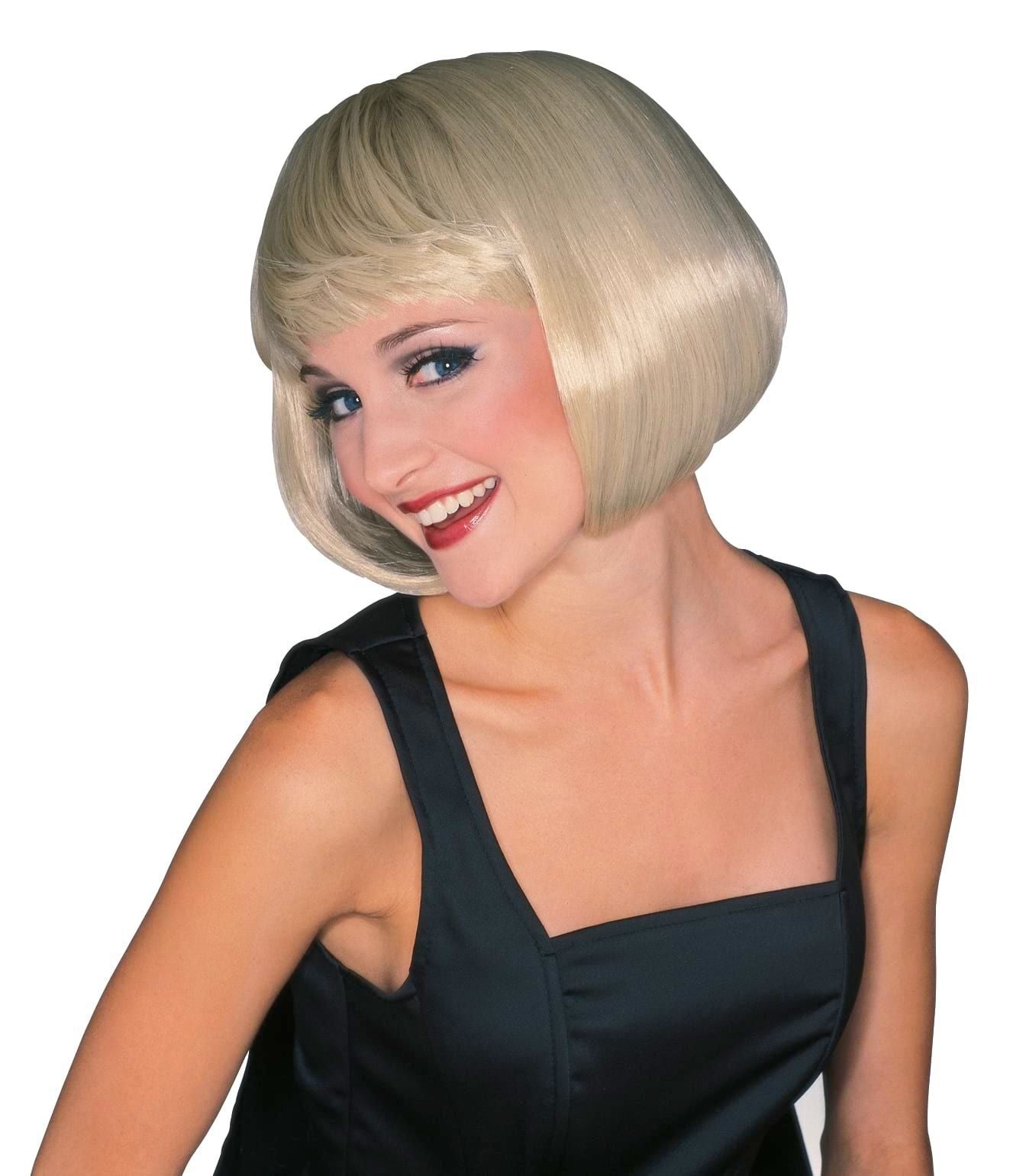 Platinum Blonde Super Mode Bob Wig - JJ's Party House - Custom Frosted Cups and Napkins