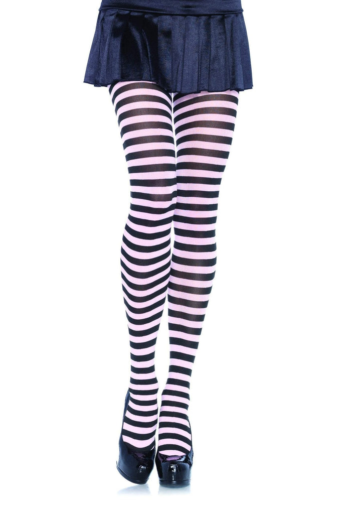 Plus Size Stripe Tights - JJ's Party House