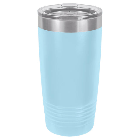 Polar Camel 20 oz. Light Blue Ringneck Vacuum Insulated Tumbler - JJ's Party House