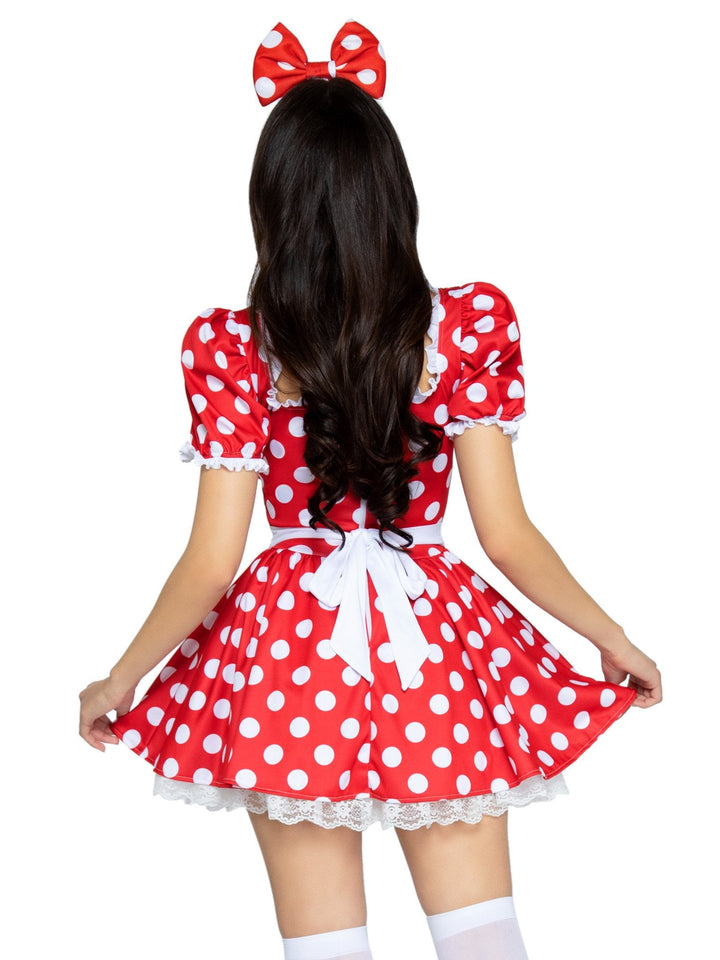 Polka Dot Dress With Headband Costume - JJ's Party House