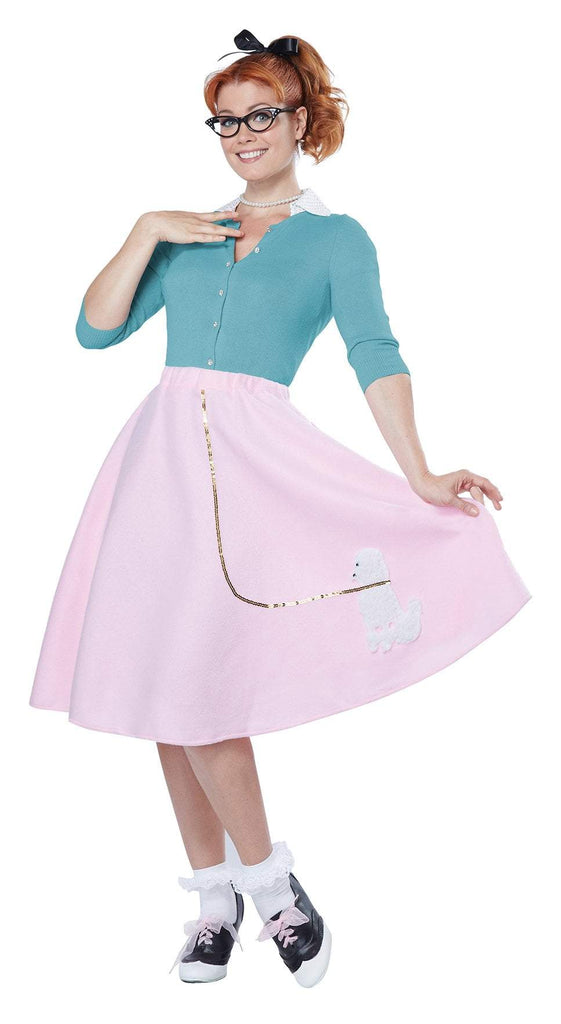 Pink lady costume outlet with poodle skirt