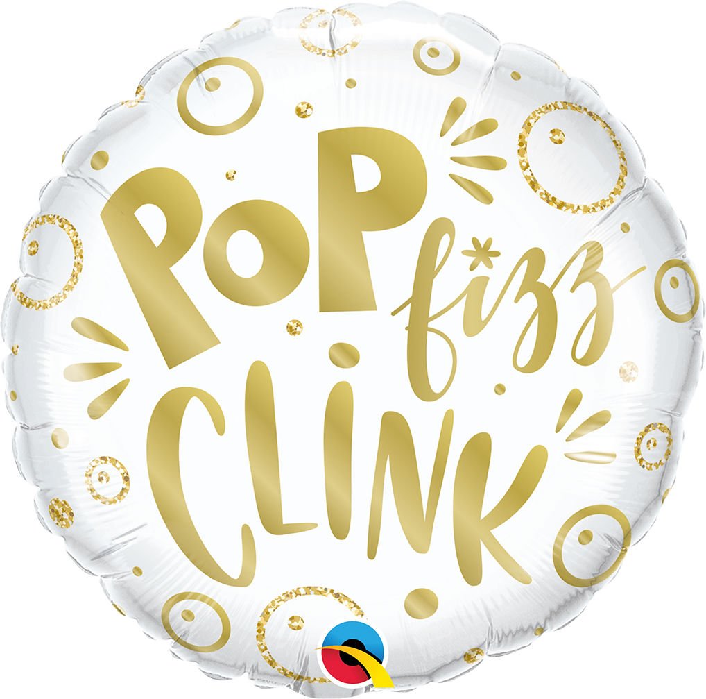 Pop Fizz Clink Mylar Balloon 18" - JJ's Party House