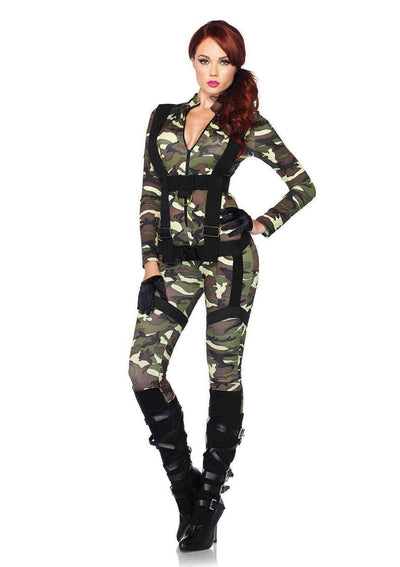 Pretty Paratrooper Costume LEG-85166 XLARGE CAMO - JJ's Party House