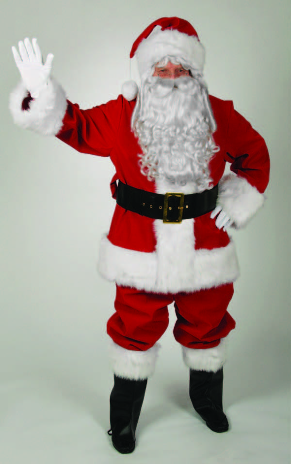 Professional Red Velvet Santa Suit (Large) - JJ's Party House