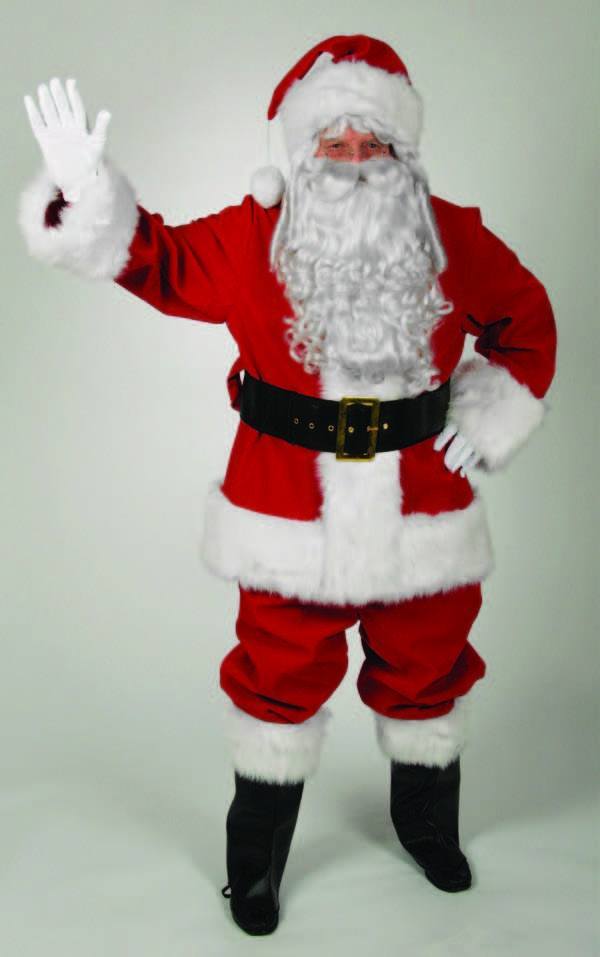 Professional Red Velvet Santa Suit (Large) - JJ's Party House