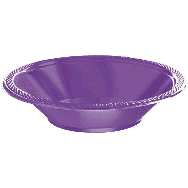 Purple 12oz Plastic Bowls, 20ct - JJ's Party House: Birthday, Balloons & Custom Party Favors