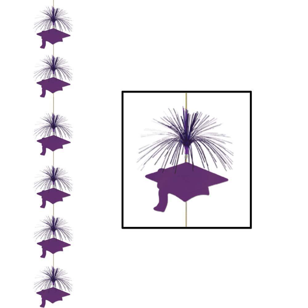 Purple Graduation Cap Firework Stringer - JJ's Party House
