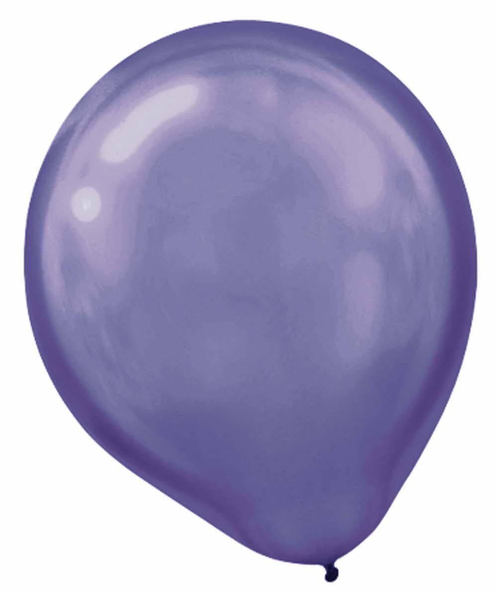 Purple Pearlized Latex Balloons 100ct - JJ's Party House