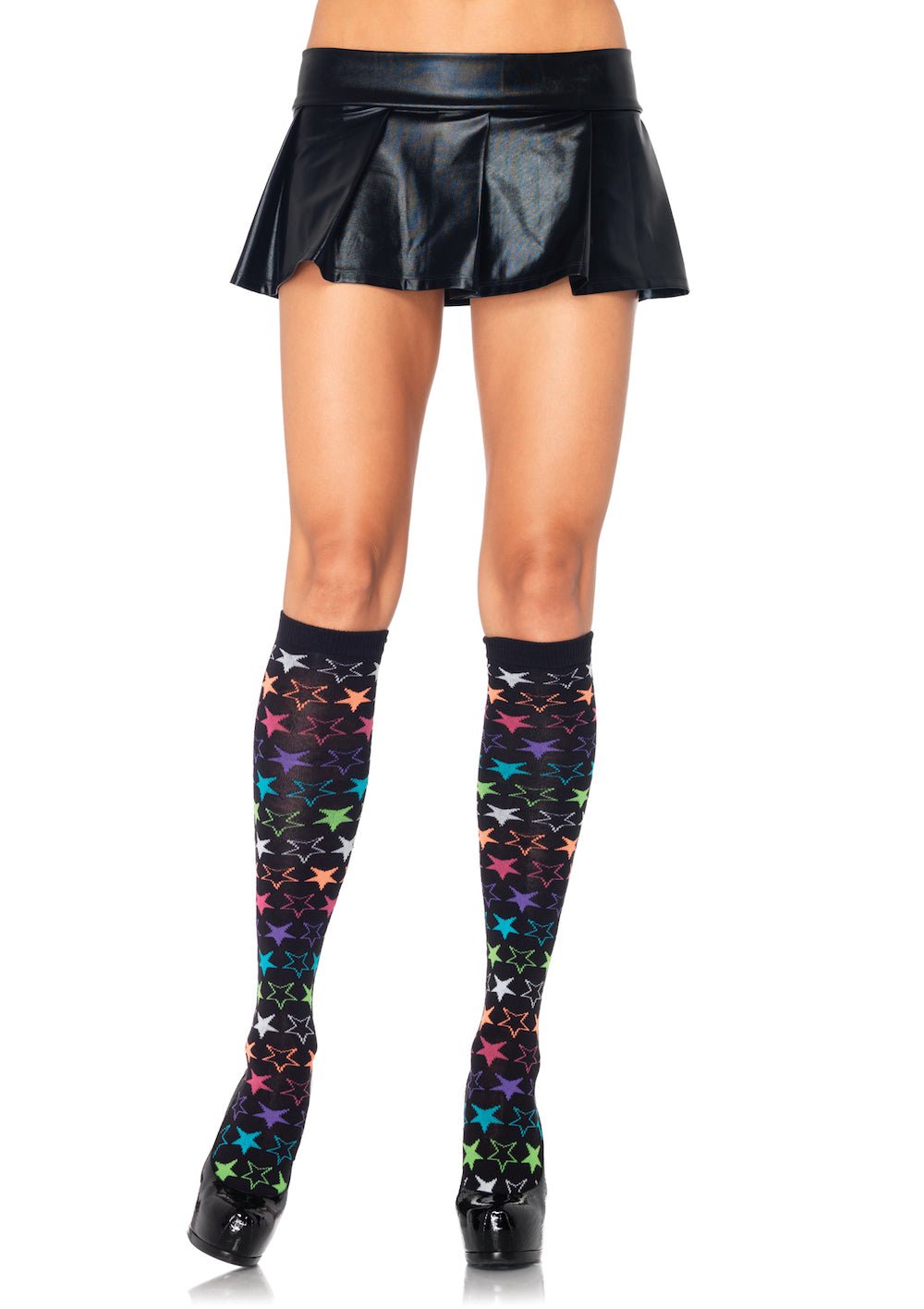 Rainbow Star Acrylic Knee Sock - JJ's Party House