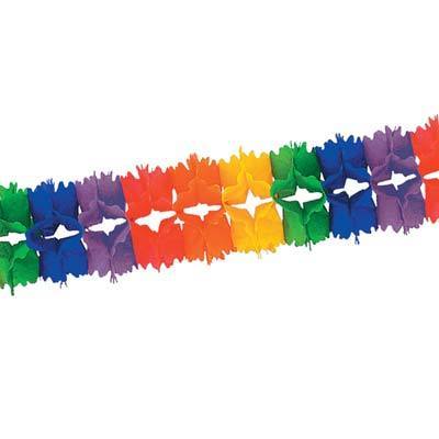 Rainbow Tissue Garland - JJ's Party House