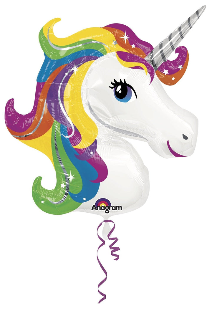 Rainbow Unicorn Jumbo Balloons - JJ's Party House
