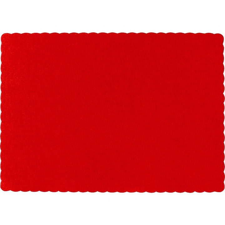 Red Paper Place Mats 24ct - JJ's Party House - Custom Frosted Cups and Napkins
