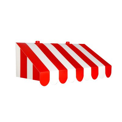 Red & White Awning Wall Decoration - JJ's Party House