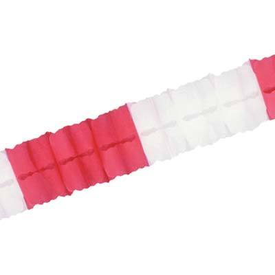 Red & White Tissue Garland - JJ's Party House