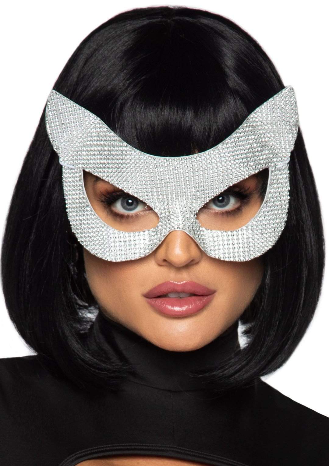 Rhinestone Cat Eye Mask - JJ's Party House