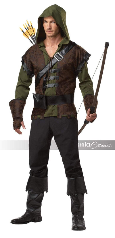 Robin Hood / Adult Costume CAL-01129 OLIVE/BROWN SMALL - JJ's Party House