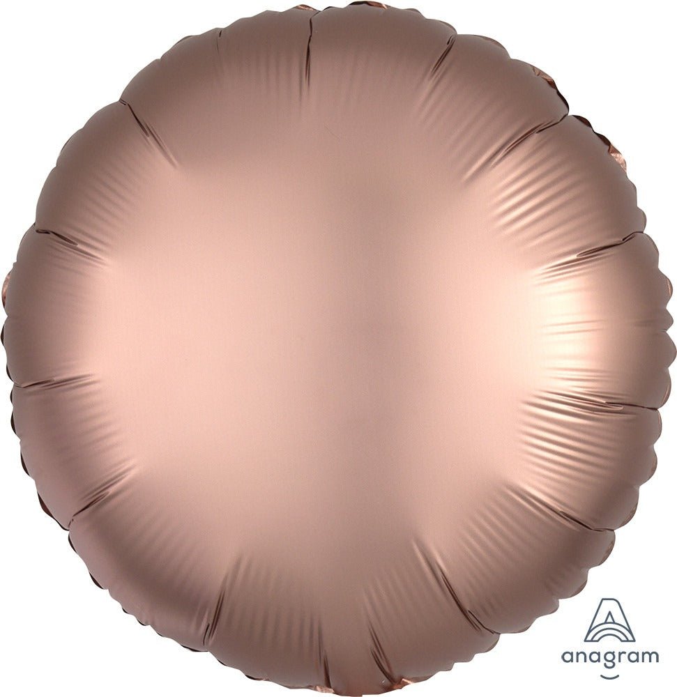 Rose Copper Round Mylar Balloo - JJ's Party House