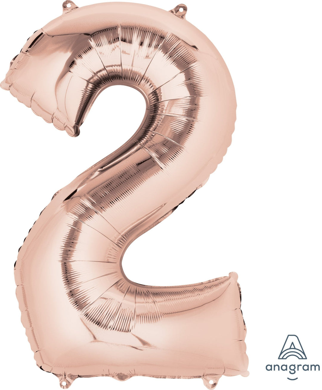 Rose Gold 2 Number Balloon 34'' - JJ's Party House: Birthday, Balloons & Custom Party Favors