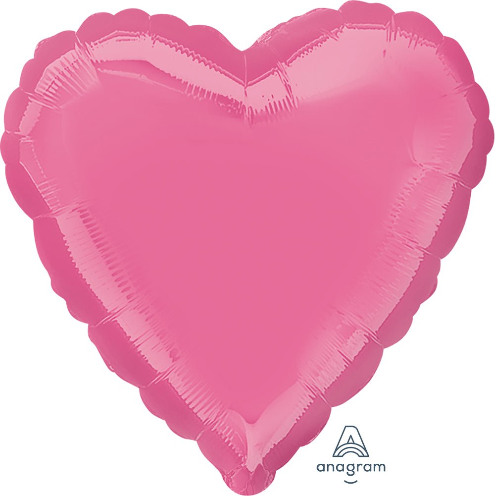 Rose Heart Mylar Balloon 18'' - JJ's Party House