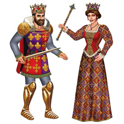 Royal King & Queen Cutouts - 3ft - JJ's Party House