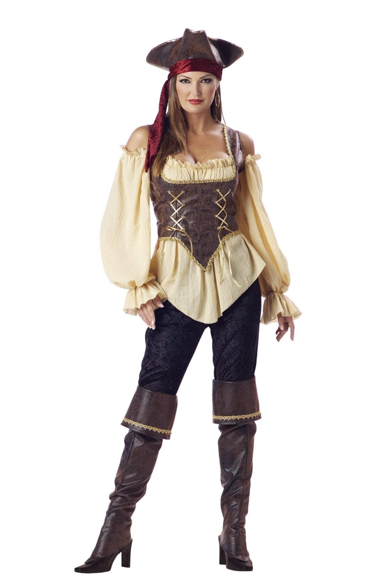 Rustic Pirate Lady Deluxe Costume - JJ's Party House