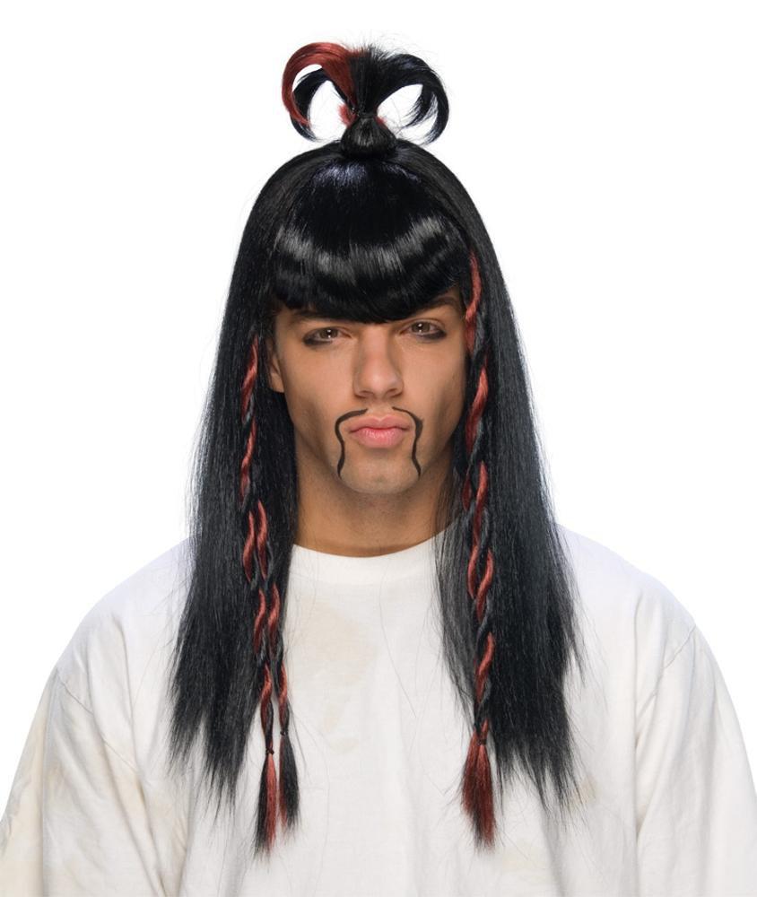 Samurai Warrior Black Wig - JJ's Party House