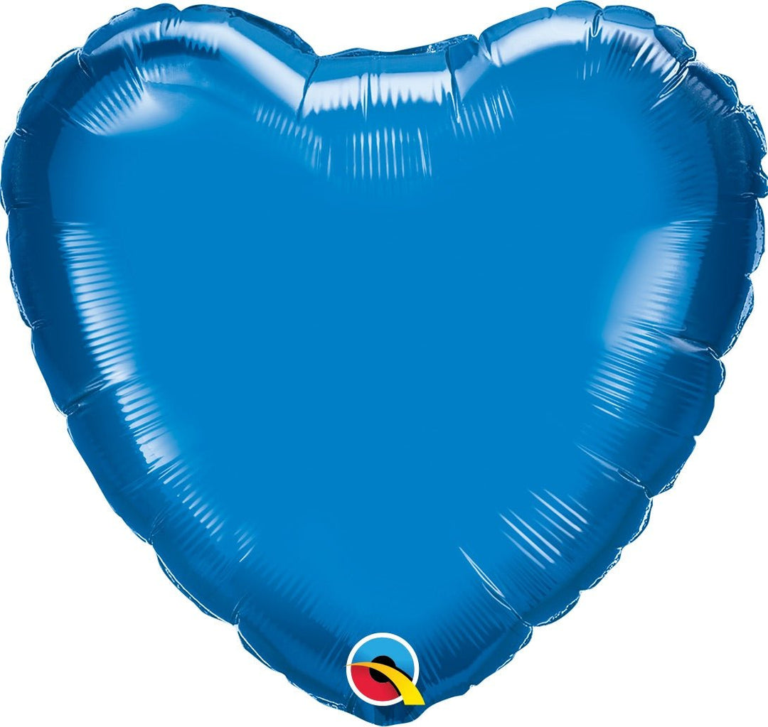 Saphire Blue Heart Mylar - JJ's Party House