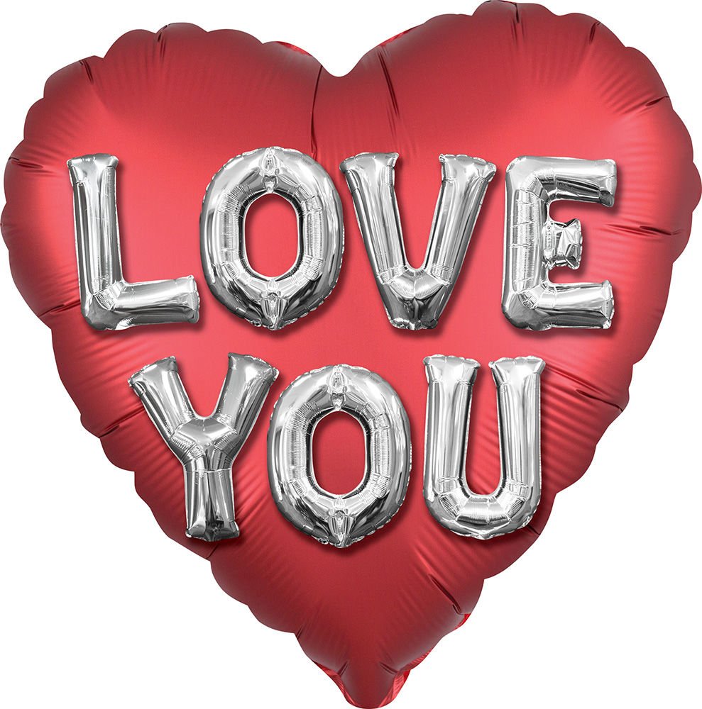 Satin Love 18'' Mylar - JJ's Party House