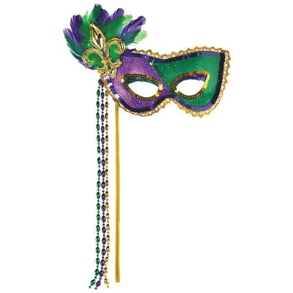 Sequin Mardi Gras Masquerade M - JJ's Party House - Custom Frosted Cups and Napkins