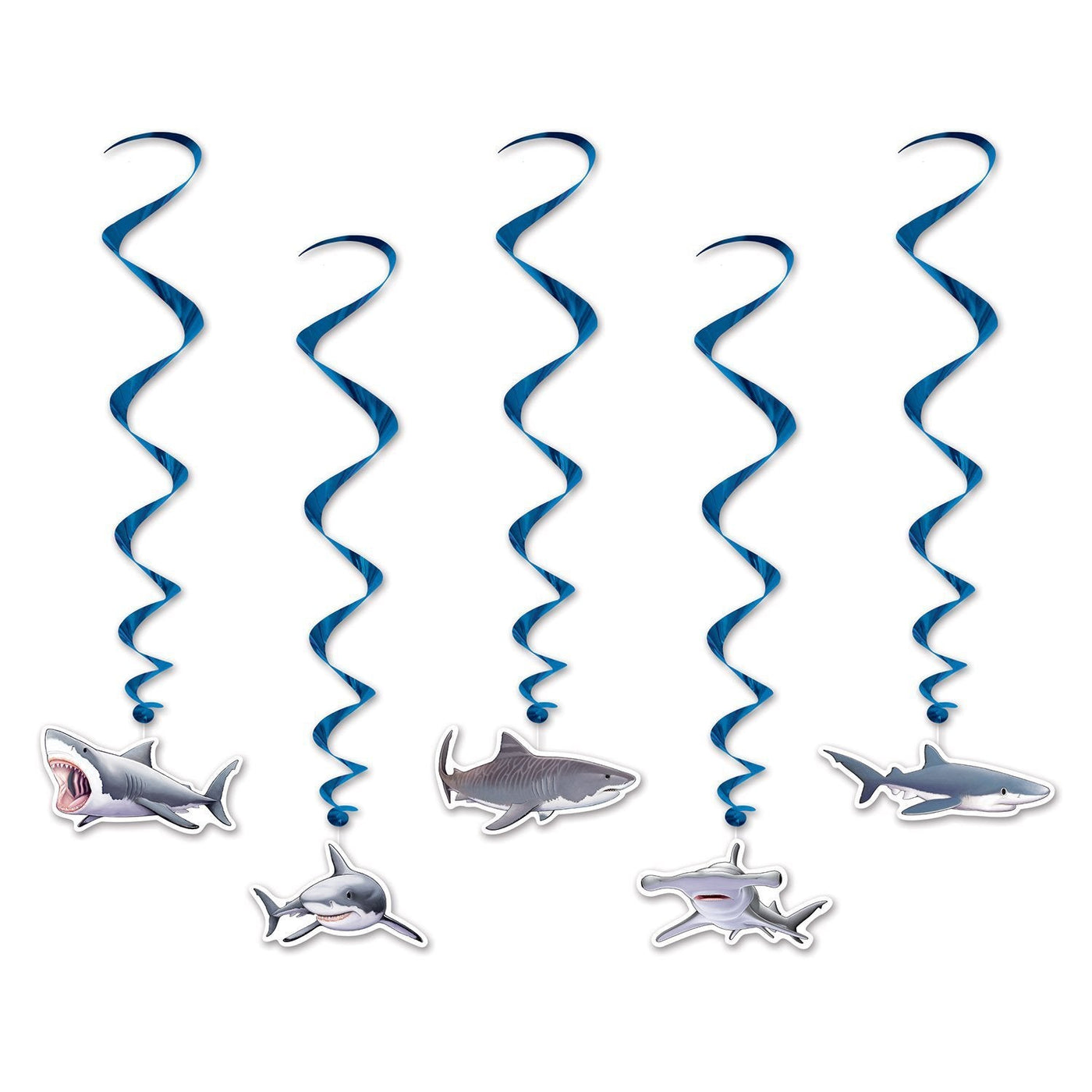 Shark Whirl Decorations 5pc - JJ's Party House