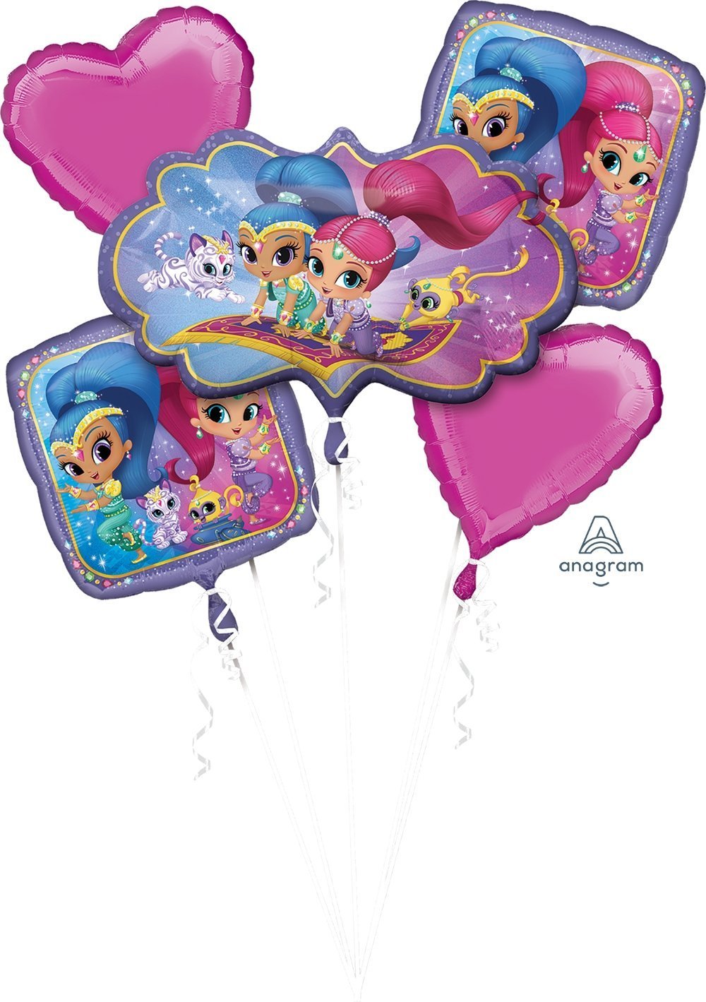 Shimmer & Shine Balloon Bouquet - JJ's Party House