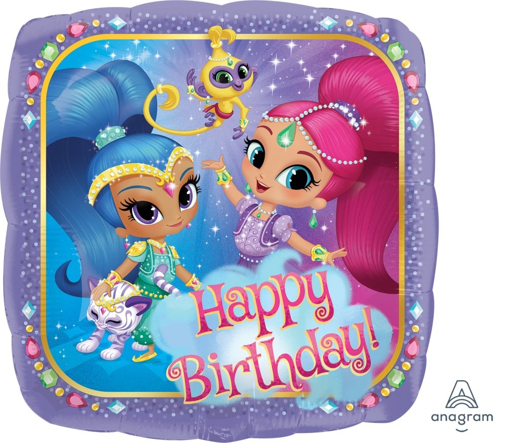 Shimmer & Shine Mylar 18" Balloon - JJ's Party House